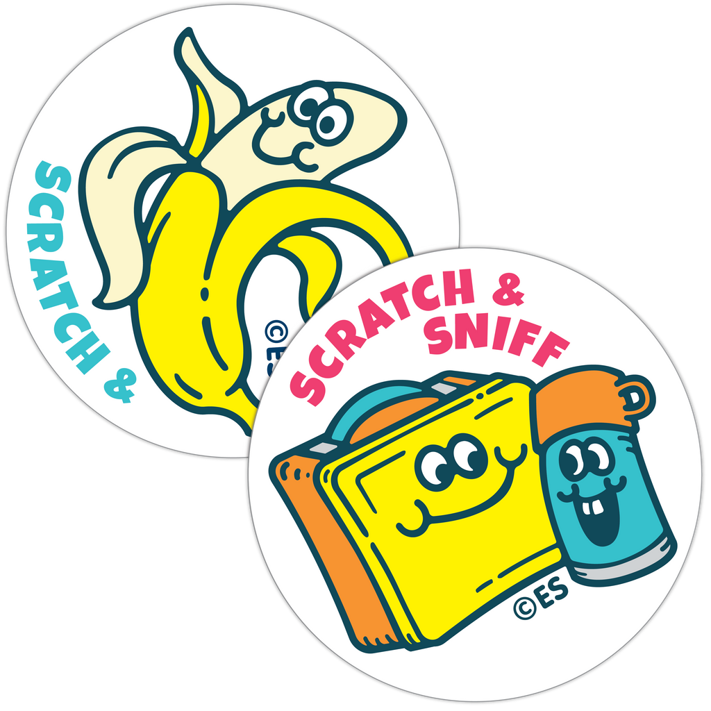 Banana & Lunch Box EverythingSmells Scratch & Sniff Stickers