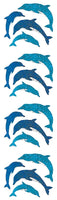 Dolphins Prismatic Stickers by Hambly