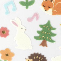 Fuzzy Forest Critters Stickers
