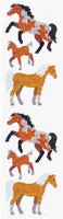 Horses Prismatic Stickers by Hambly