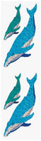 Humpback Whales Prismatic Stickers by Hambly