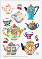 Teapots Stickers by Mary Engelbreit