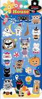 Halloween Animals Acrylic Clear Stickers by Nekoni