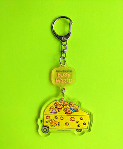 Cheese Car Richard Scarry Busy World Keychain
