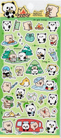 Panda and Dog Go Camping Stickers by Nekoni