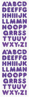 Purple Alphabet Prismatic Stickers by Hambly