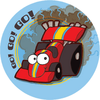 Race Car Dr. Stinky Scratch-N-Sniff Stickers