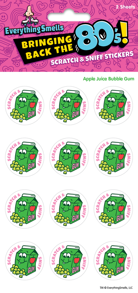 binder of doom monster cards Apple Juice Bubble Gum EverythingSmells Scratch & Sniff Stickers