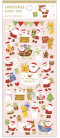 Santa & Animal Friends Stickers with Gold Accents