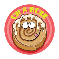 Cinnamon Roll Dr. Stinky Scratch-N-Sniff Stickers