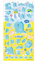 Kyororo Blue Dinosaur Stickers by Mind Wave