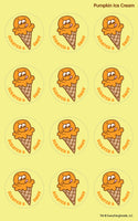 Pumpkin Ice Cream EverythingSmells Scratch & Sniff Stickers