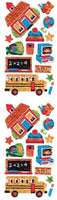 School Days Prismatic Stickers by Hambly