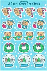 A Beary Cozy Christmas Stickers
