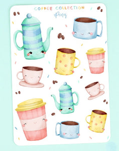 Coffee Collection Sticker Sheet *NEW!