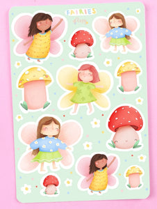 Fairies & Toadstools Sticker Sheet *NEW!