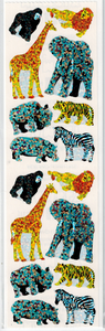 Wild Animal Prismatic Stickers by Hambly *NEW!