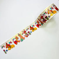 Winter Puppy Gold Foil Washi Tape *NEW!