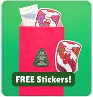 FREE Limited-Edition Christmas Sticker Bag!