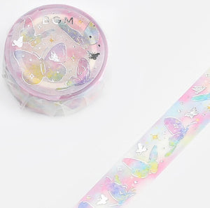 Pastel Butterfly Washi Tape with Silver Embossing *NEW!