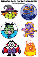 Bringing Back The 80s Halloween Sticker Sheet by EverythingSmells *NEW!