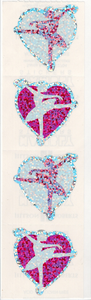 Ballerina Heart Stickers by Hambly *NEW!