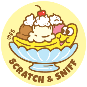 Banana Split EverythingSmells Scratch & Sniff Stickers