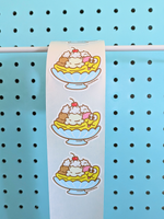 Banana Split Sticker From The Roll *NEW!