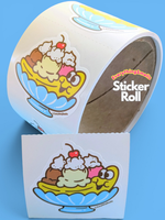 Banana Split Sticker From The Roll