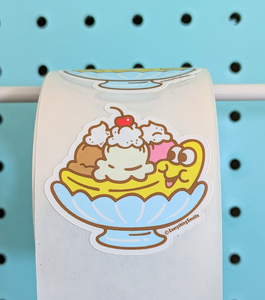 Banana Split Sticker From The Roll *NEW!