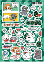 Beware of Watermelon Seeds Stickers by 9 O'Clock Bonnie