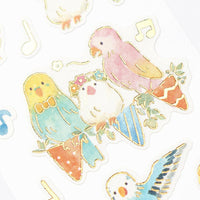 Bird Song Stickers with gold accents *NEW!