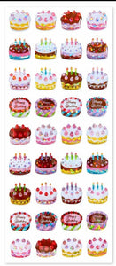 Little Cakes Clear Acrylic Drop Stickers *NEW!