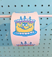 Birthday Cake Sticker From The Roll *NEW!