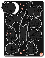 Black Cats Stickers *NEW!