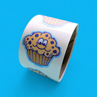 Blueberry Muffin Sticker From The Roll *NEW!