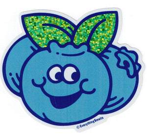 Sparkly Blueberry Vinyl Sticker by EverythingSmells