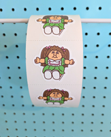 Green Doll Sticker From The Roll *NEW!