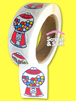 Bubble Gum Machine Scratch & Sniff Sticker Roll *NEW!
