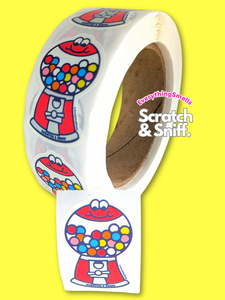 Bubble Gum Machine Scratch & Sniff Sticker Roll *NEW!