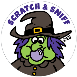 Grape Bubble Gum Witch EverythingSmells Scratch & Sniff Stickers *NEW!
