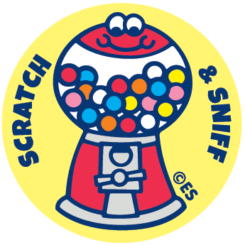 Bubble Gum Machine EverythingSmells Scratch & Sniff Stickers *NEW!
