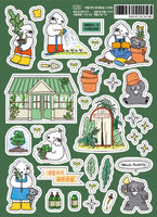 The Butler's Glass Greenhouse Stickers by 9 O'Clock Bonnie