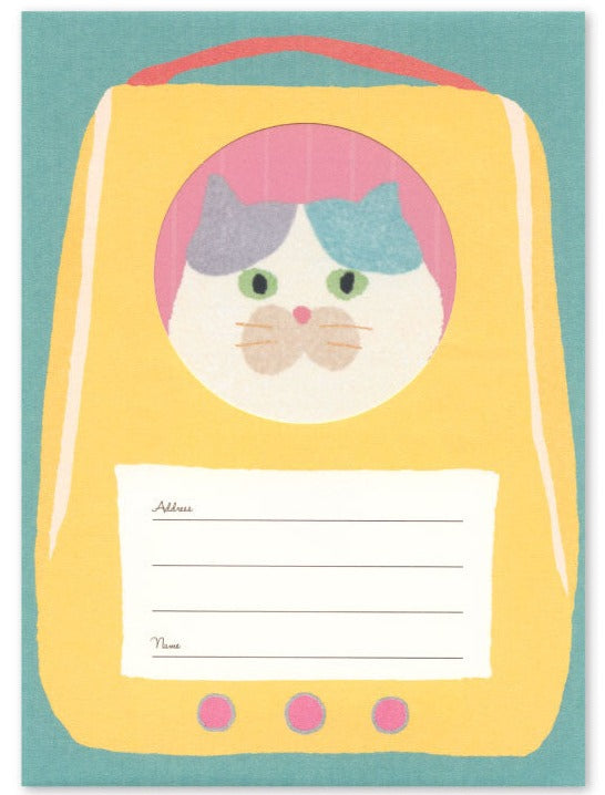 Calico Cat In Carrier Letter Set *NEW!