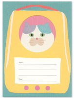 Calico Cat In Carrier Letter Set