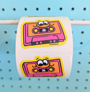Cassette Tape Sticker From The Roll *NEW!