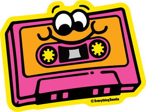 Sparkly Cassette Tape Vinyl Sticker by EverythingSmells