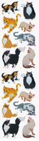 Cats & Kittens Prismatic Stickers by Hambly