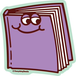 Sparkly Purple Book Vinyl Sticker by EverythingSmells *NEW!