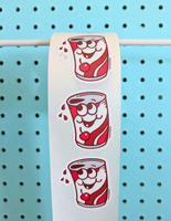 Cherry Cola Sticker From The Roll *NEW!